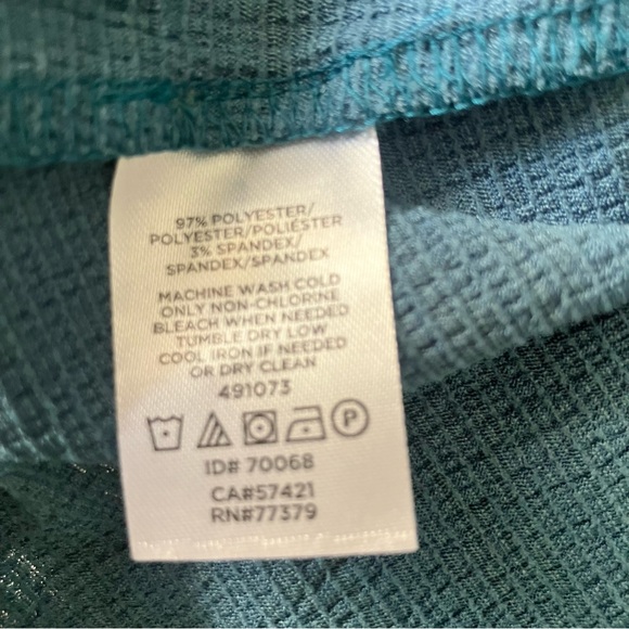 ANN TAYLOR Blue V Neck Peplum Blouse Size Small NWT - Picture 3 of 7